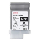 佳能PFI -102MBK-颜料哑光黑色墨水罐（130 mL）