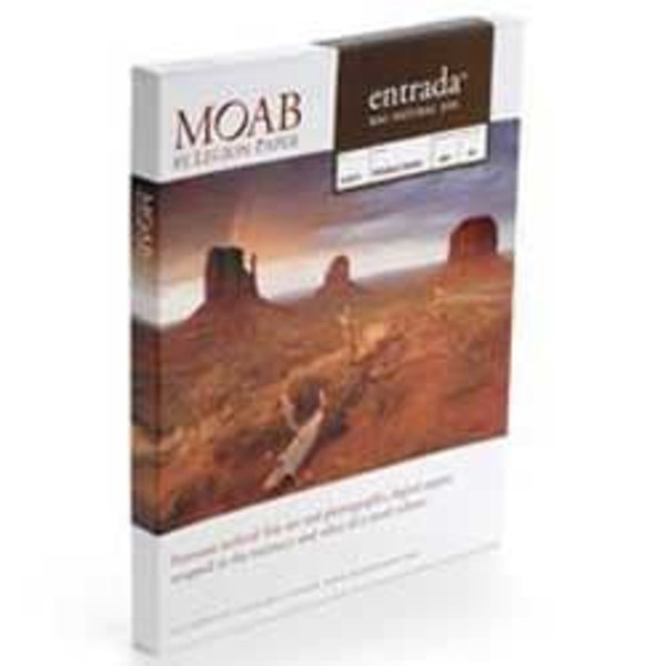 13。X 19英寸。Moab Entrada Rag Natural 300 gsm(双面)(100张)